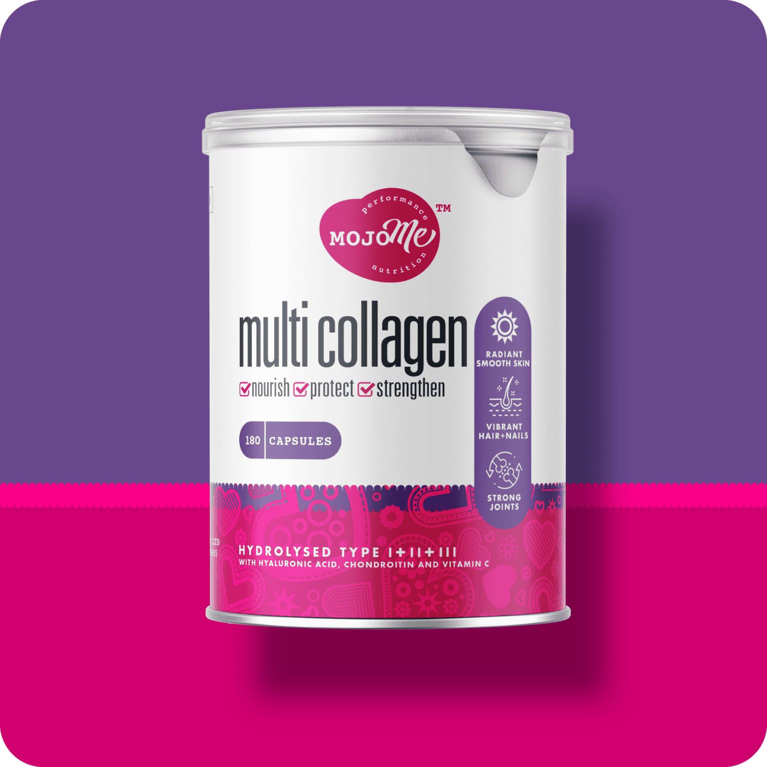 MojoMe Multi Collagen Capsules Type I, II and III