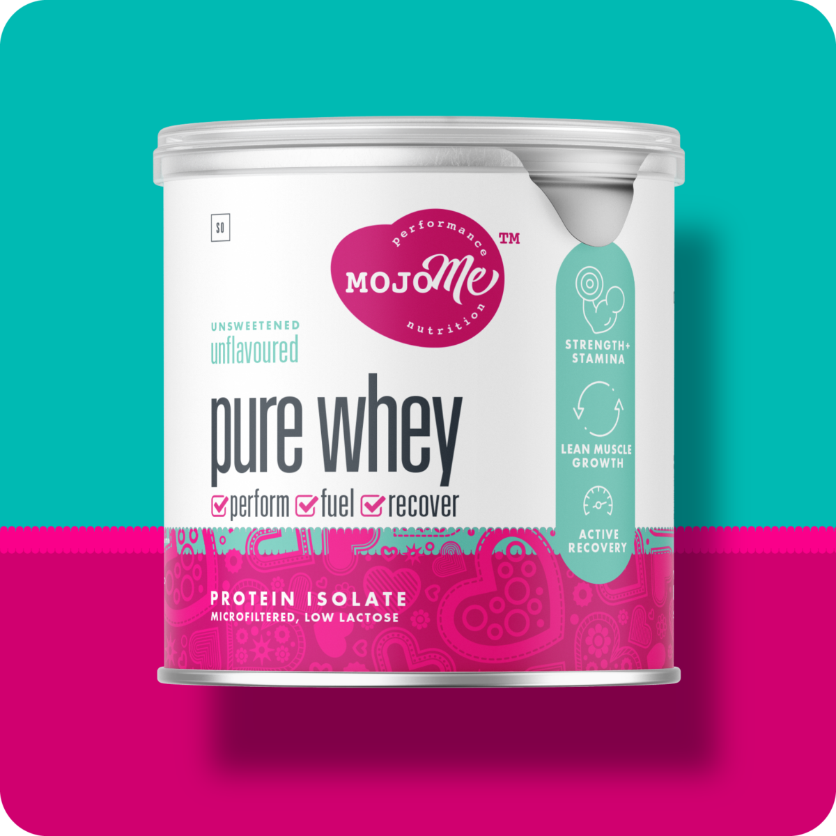 MojoMe Pure Whey Protein Isolate Virtually Lactose Free